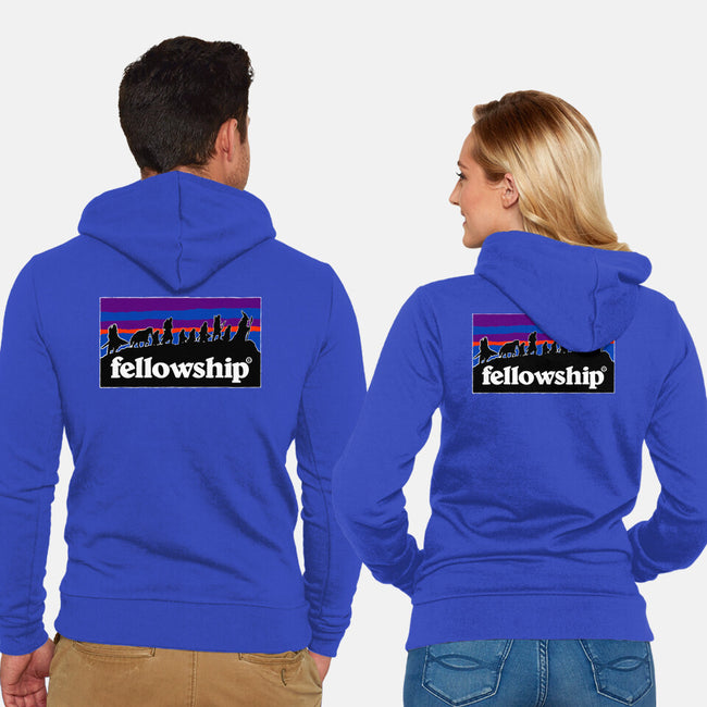 The Fellowship Badge-Unisex-Zip-Up-Sweatshirt-momma_gorilla