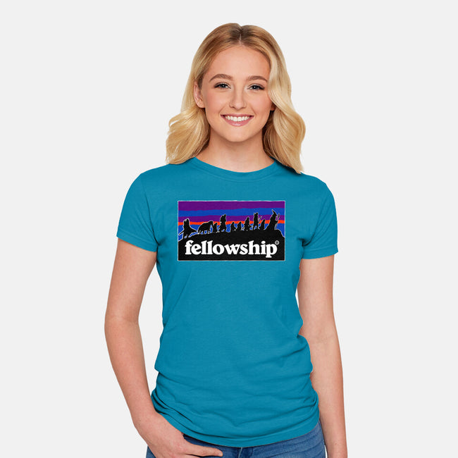 The Fellowship Badge-Womens-Fitted-Tee-momma_gorilla