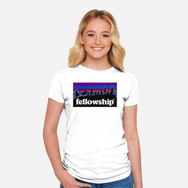 The Fellowship Badge-Womens-Fitted-Tee-momma_gorilla
