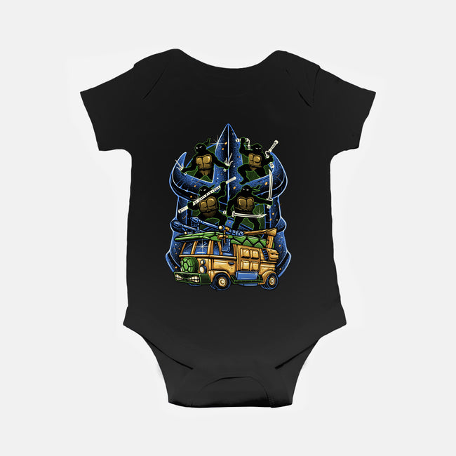 Half Shell Heroes-Baby-Basic-Onesie-momma_gorilla