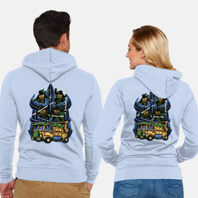 Half Shell Heroes-Unisex-Zip-Up-Sweatshirt-momma_gorilla