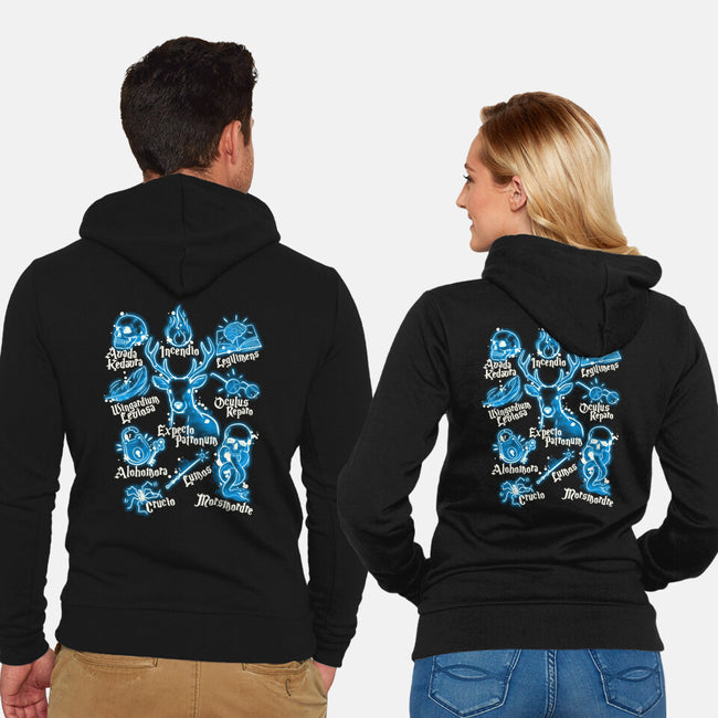 Magic Spells-Unisex-Zip-Up-Sweatshirt-NemiMakeit