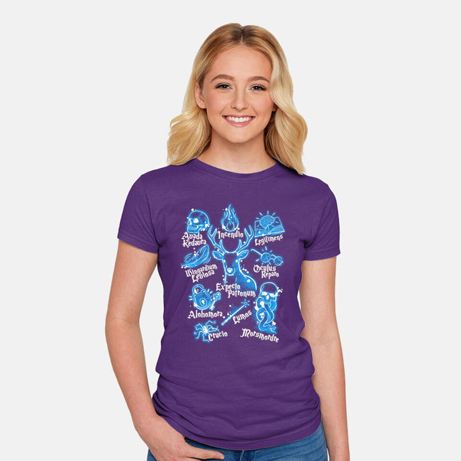 Magic Spells-Womens-Fitted-Tee-NemiMakeit