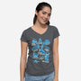 Magic Spells-Womens-V-Neck-Tee-NemiMakeit