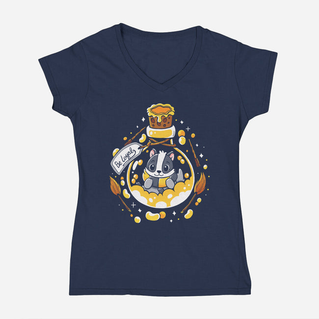 Loyal Potion-Womens-V-Neck-Tee-Vallina84
