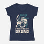 Fueled By Coffee And Existential Dread-Womens-V-Neck-Tee-Nemons