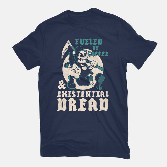 Fueled By Coffee And Existential Dread-Mens-Heavyweight-Tee-Nemons