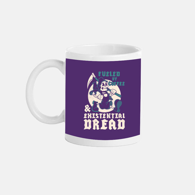 Fueled By Coffee And Existential Dread-None-Mug-Drinkware-Nemons