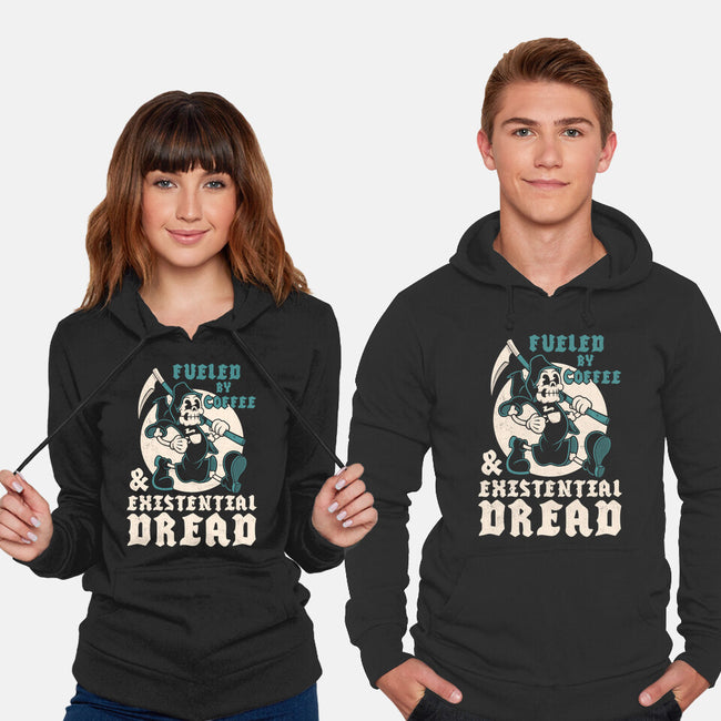 Fueled By Coffee And Existential Dread-Unisex-Pullover-Sweatshirt-Nemons