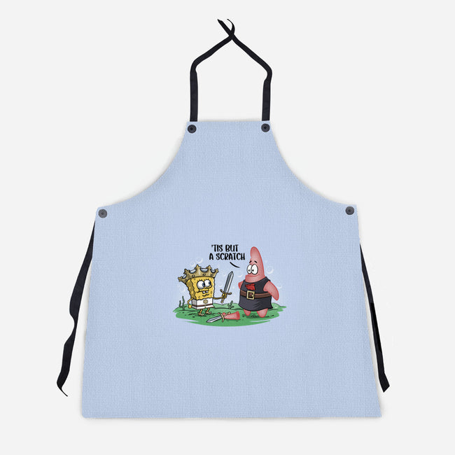 The Holy Grail Under The Sea-Unisex-Kitchen-Apron-zascanauta