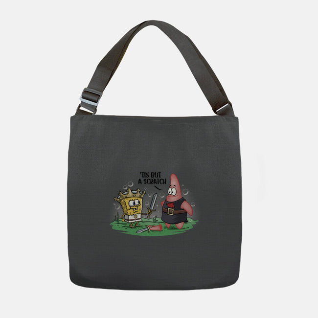 The Holy Grail Under The Sea-None-Adjustable Tote-Bag-zascanauta