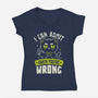 I Can Admit When You're Wrong-Womens-V-Neck-Tee-koalastudio