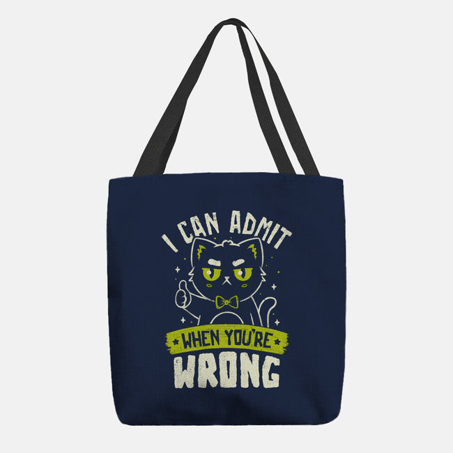 I Can Admit When You're Wrong-None-Basic Tote-Bag-koalastudio