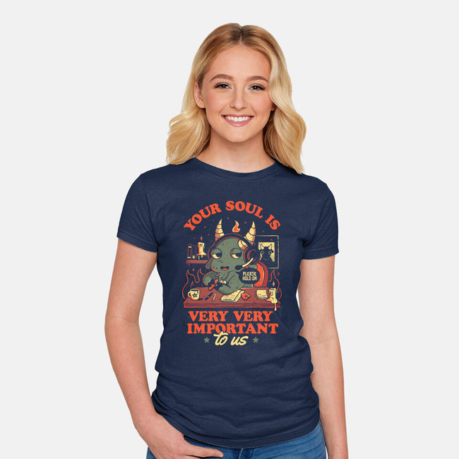 Your Soul Is Important-Womens-Fitted-Tee-eduely