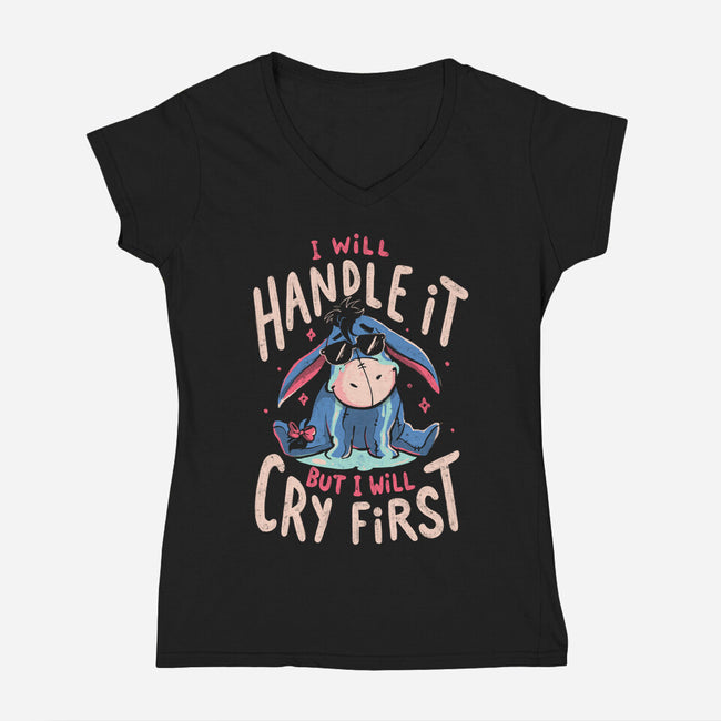 I Will Handle It-Womens-V-Neck-Tee-Arigatees