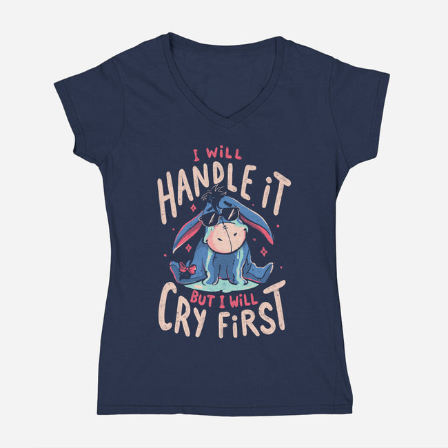 I Will Handle It-Womens-V-Neck-Tee-Arigatees