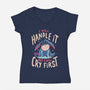 I Will Handle It-Womens-V-Neck-Tee-Arigatees