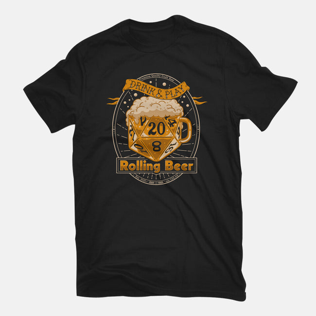 Rolling Beer-Womens-Fitted-Tee-Getsousa!