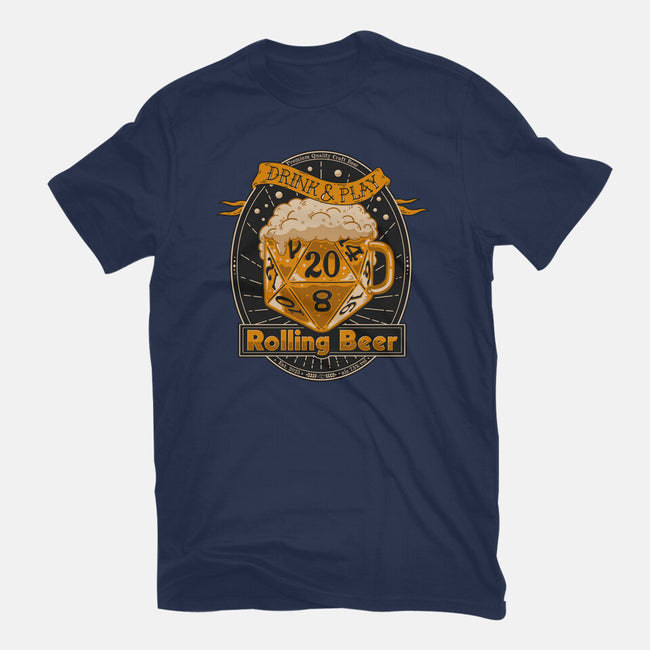 Rolling Beer-Womens-Basic-Tee-Getsousa!