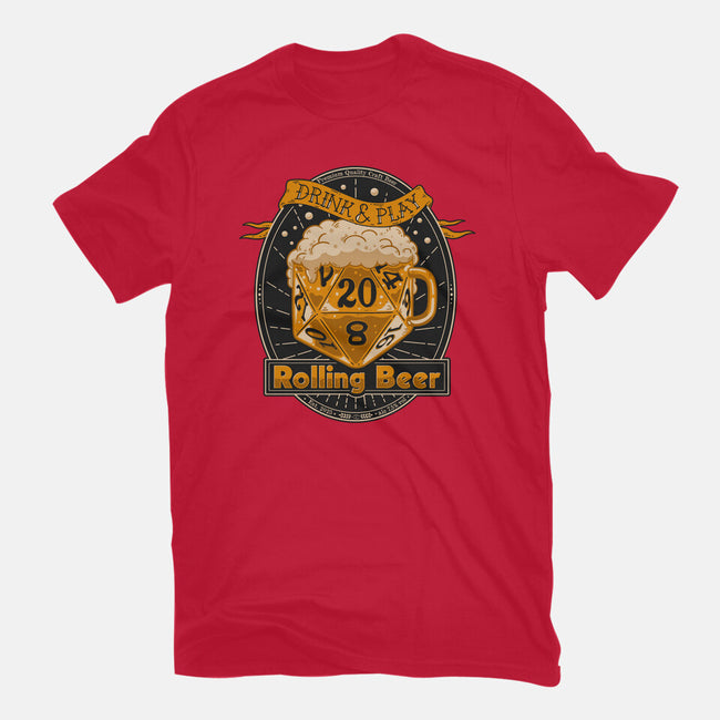 Rolling Beer-Womens-Fitted-Tee-Getsousa!