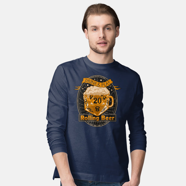 Rolling Beer-Mens-Long Sleeved-Tee-Getsousa!