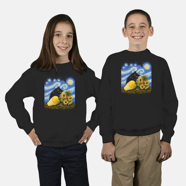 The Art Critic-Youth-Crew Neck-Sweatshirt-kg07