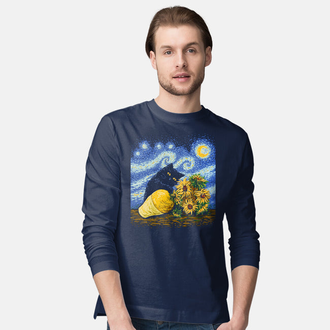 The Art Critic-Mens-Long Sleeved-Tee-kg07
