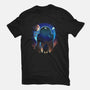 Droid Night-Womens-Fitted-Tee-dandingeroz