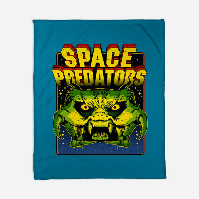 Space Predator-None-Fleece-Blanket-demonigote