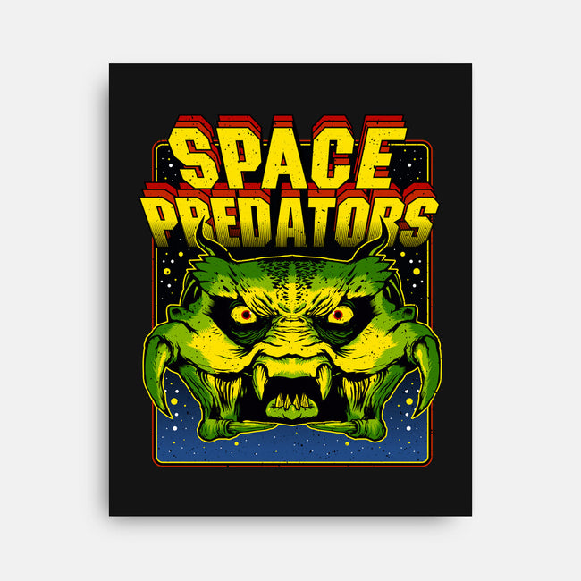 Space Predator-None-Stretched-Canvas-demonigote