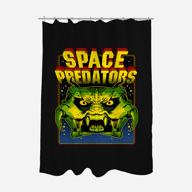 Space Predator-None-Polyester-Shower Curtain-demonigote