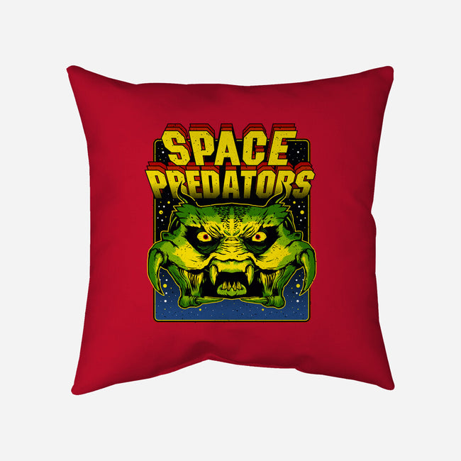 Space Predator-None-Removable Cover w Insert-Throw Pillow-demonigote