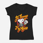 To Snoop Or Not-Womens-V-Neck-Tee-demonigote