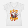 To Snoop Or Not-Womens-V-Neck-Tee-demonigote