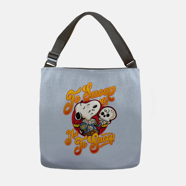 To Snoop Or Not-None-Adjustable Tote-Bag-demonigote