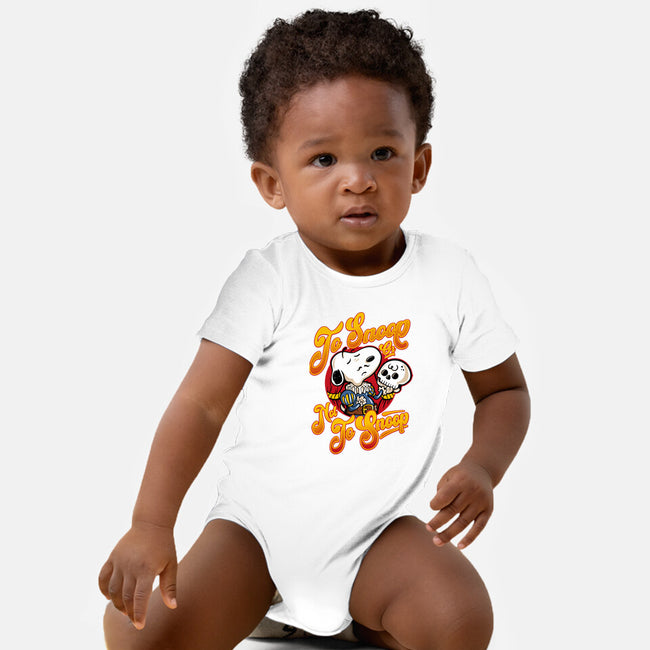 To Snoop Or Not-Baby-Basic-Onesie-demonigote