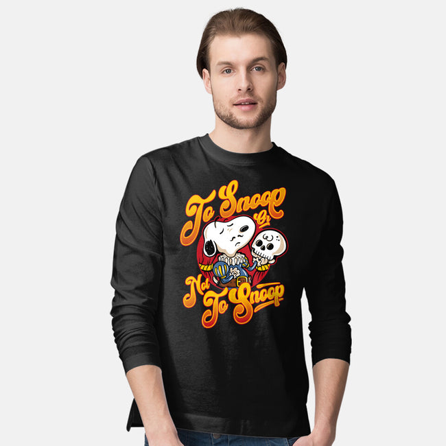 To Snoop Or Not-Mens-Long Sleeved-Tee-demonigote