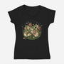 Dunder Lumon Company-Womens-V-Neck-Tee-Heyra Vieira