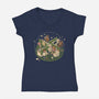 Dunder Lumon Company-Womens-V-Neck-Tee-Heyra Vieira