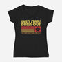 Burnout Star Vintage-Womens-V-Neck-Tee-Studio Mootant