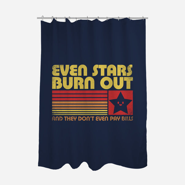 Burnout Star Vintage-None-Polyester-Shower Curtain-Studio Mootant