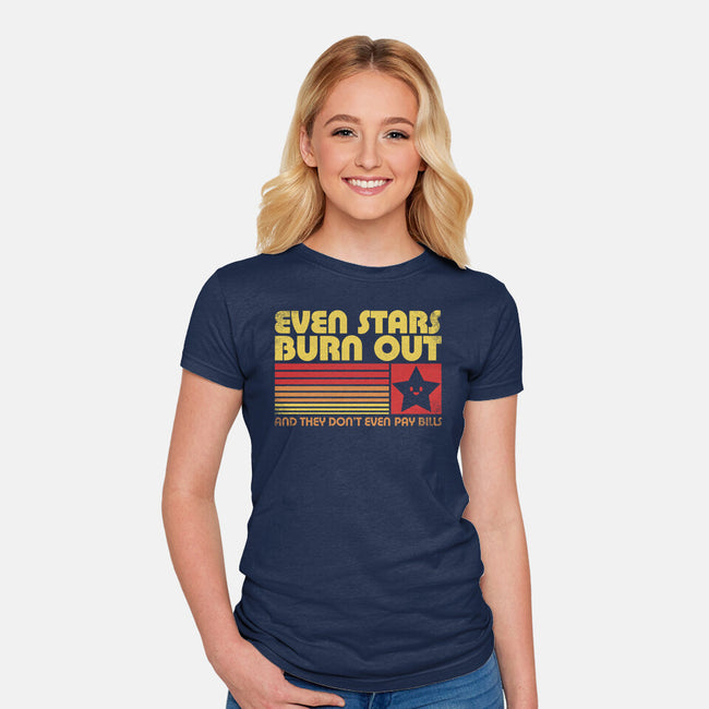 Burnout Star Vintage-Womens-Fitted-Tee-Studio Mootant