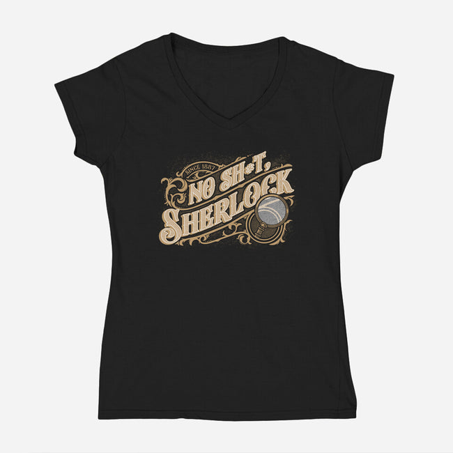 Book Detective Quote-Womens-V-Neck-Tee-Studio Mootant