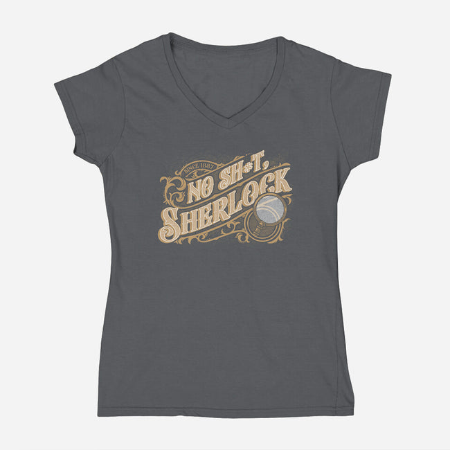 Book Detective Quote-Womens-V-Neck-Tee-Studio Mootant