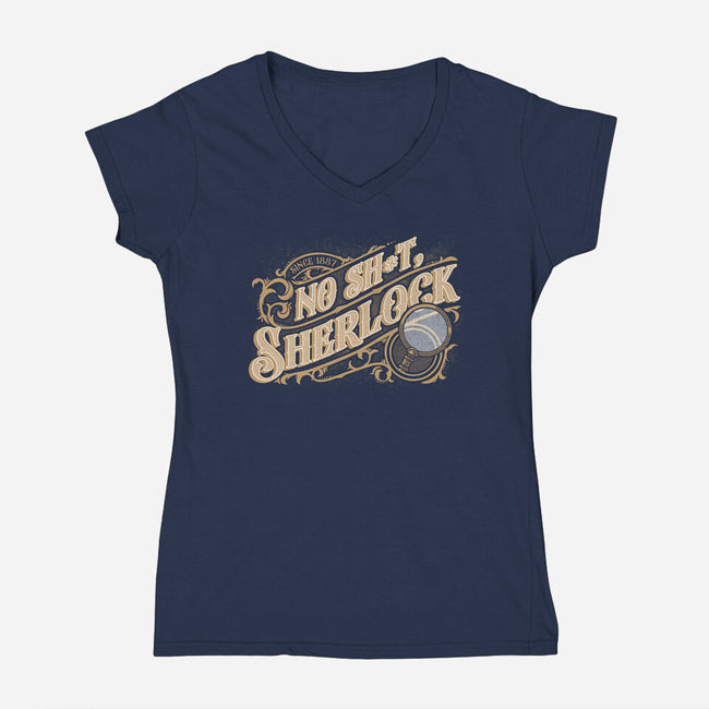 Book Detective Quote-Womens-V-Neck-Tee-Studio Mootant