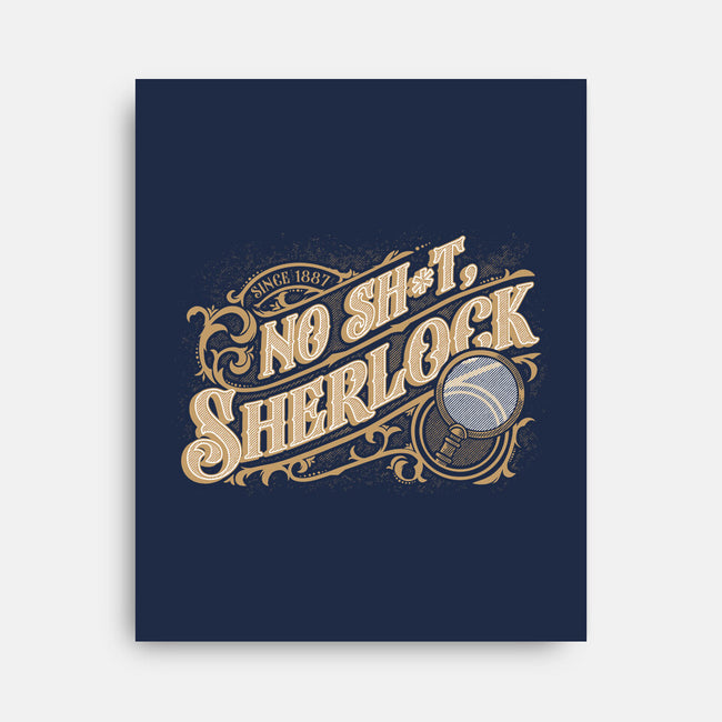 Book Detective Quote-None-Stretched-Canvas-Studio Mootant