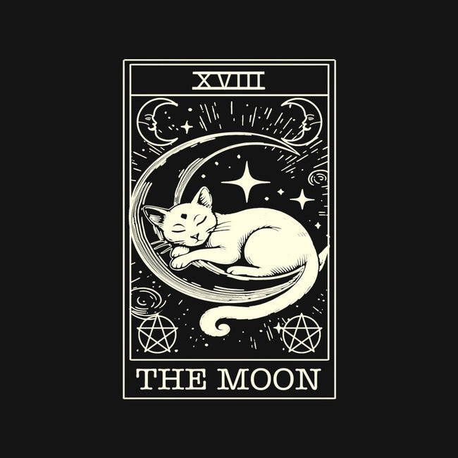 The Moon Tarot Card-Womens-Basic-Tee-fanfabio