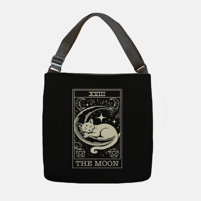 The Moon Tarot Card-None-Adjustable Tote-Bag-fanfabio