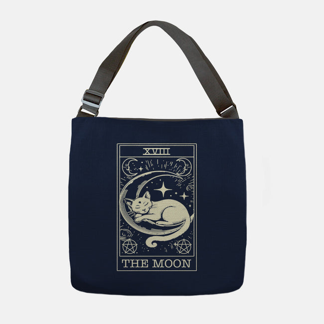 The Moon Tarot Card-None-Adjustable Tote-Bag-fanfabio