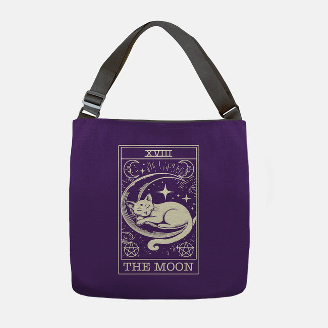 The Moon Tarot Card-None-Adjustable Tote-Bag-fanfabio